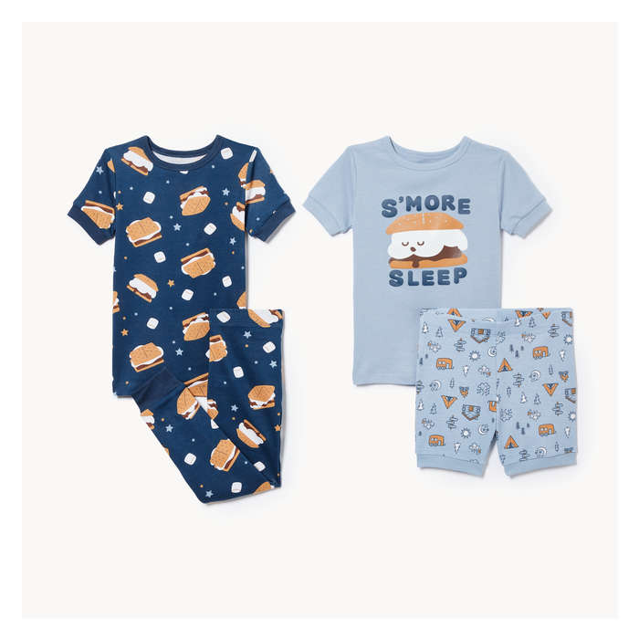 Toddler Boys' 4-Piece Pajama Set